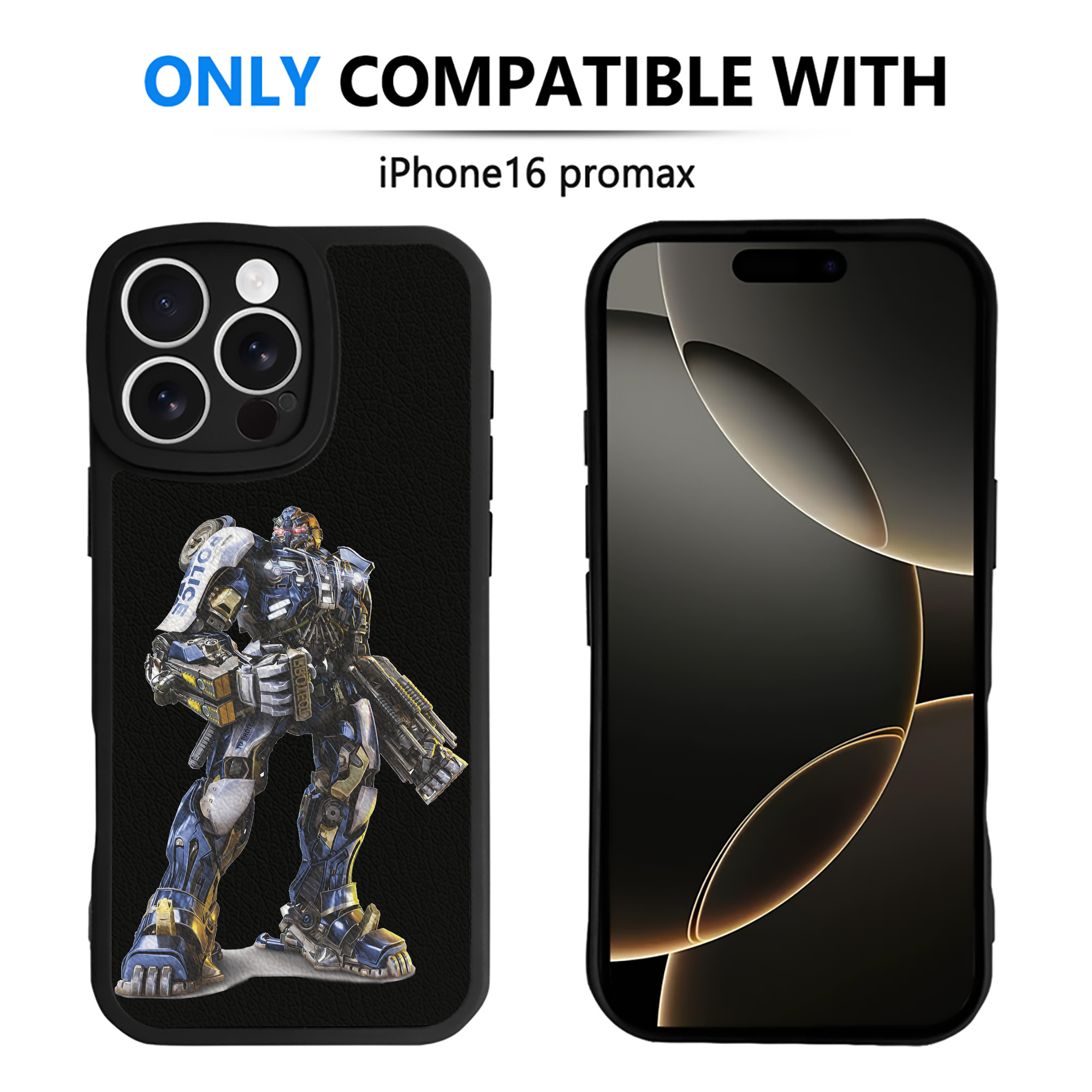 （画像用） Transformers トランスフォーマー 【iPhone 16シリーズ対応】シリコンスマホケース（レザー調） 材質：シリコン